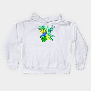 Swallow And Shamrock Kids Hoodie